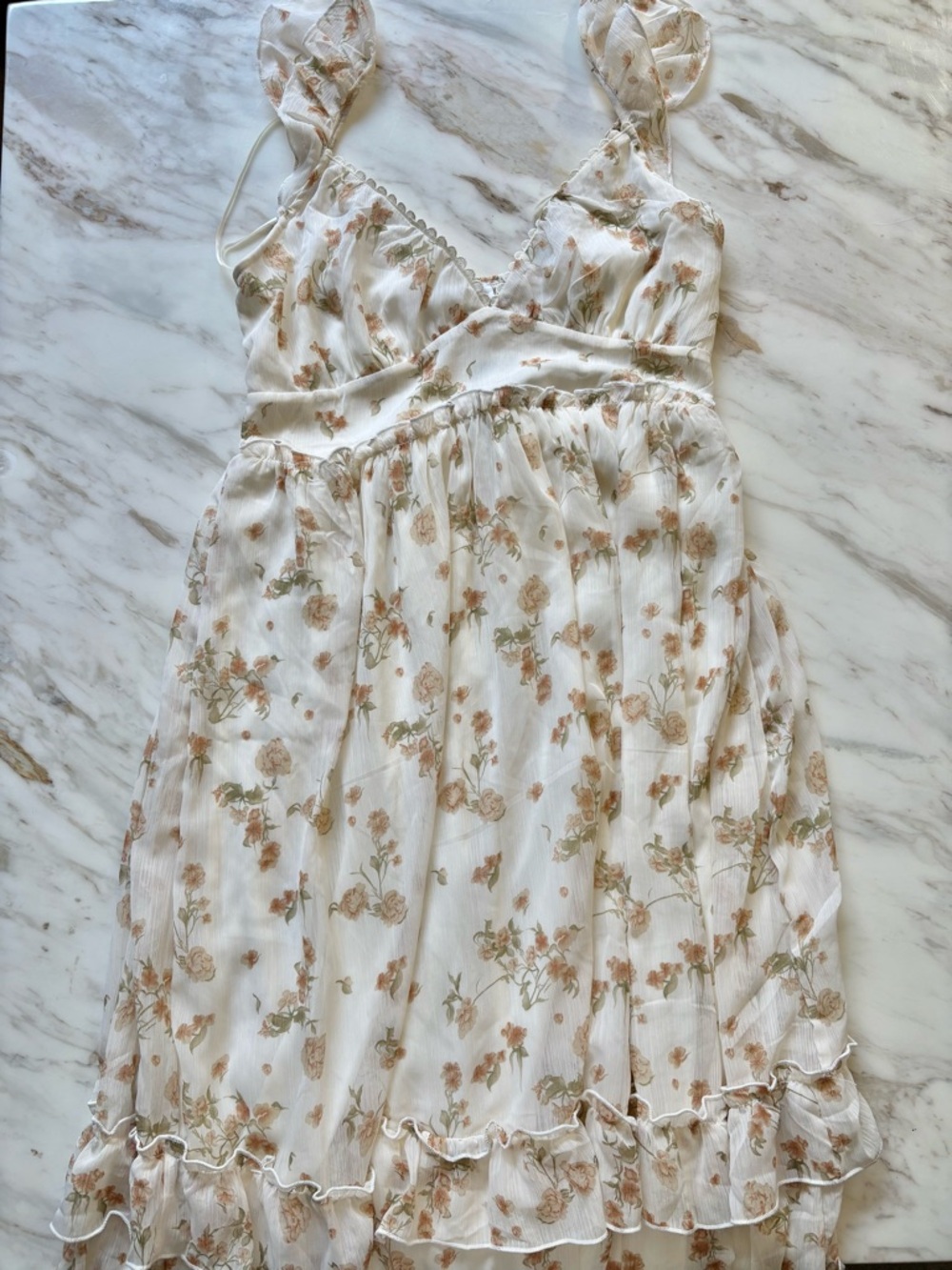 Ankle length flowy dress